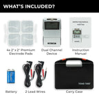 TENS 7000 Digital TENS Unit with Accessories, Muscle Stimulator for Pain Relief

