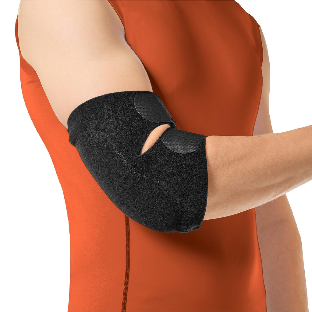 BraceAbility Bursitis Elbow Pad Brace Compression Arm Sleeve with Padded Support

