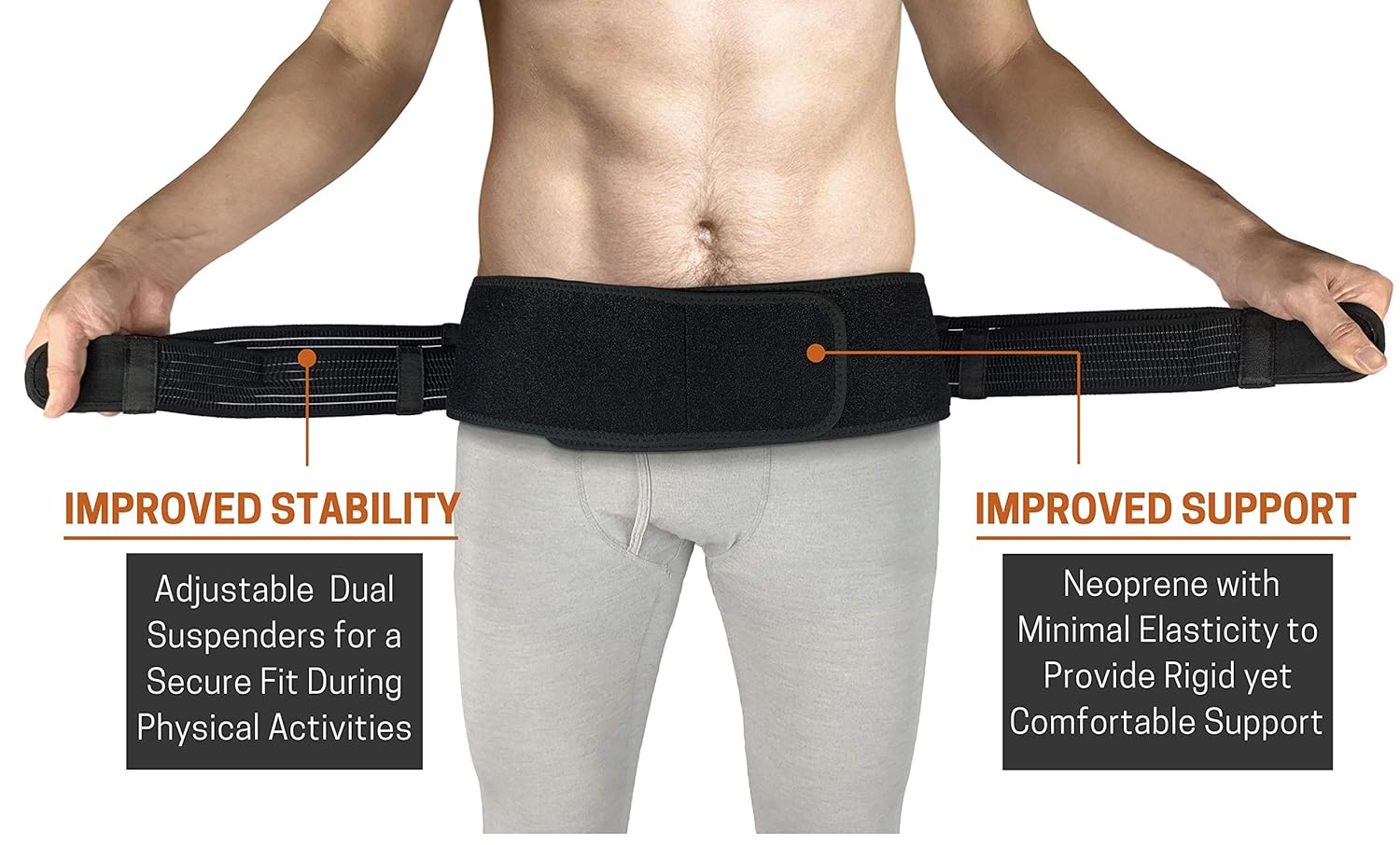 Vriksasana Sacroiliac SI Joint Hip Belt for Sciatica, Pelvic and Lower Back Pain

