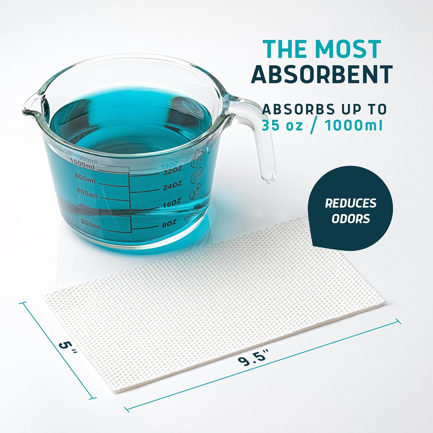 Lunderg Commode Liners with Absorbent Pads, Disposable Bedside Commode Pads

