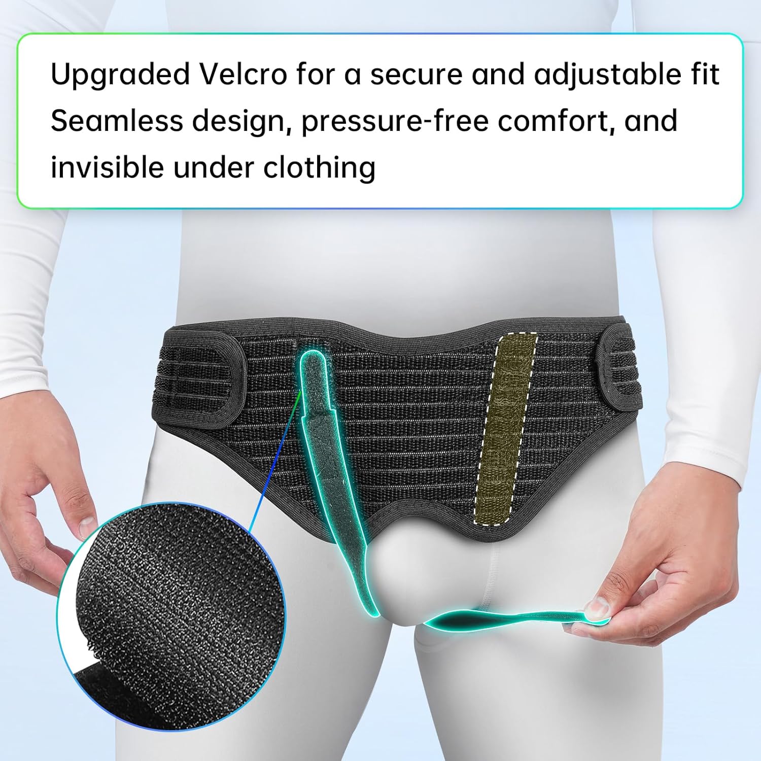 ZEAZEN Hernia Belt for Men Adjustable Inguinal Hernia Support Brace

