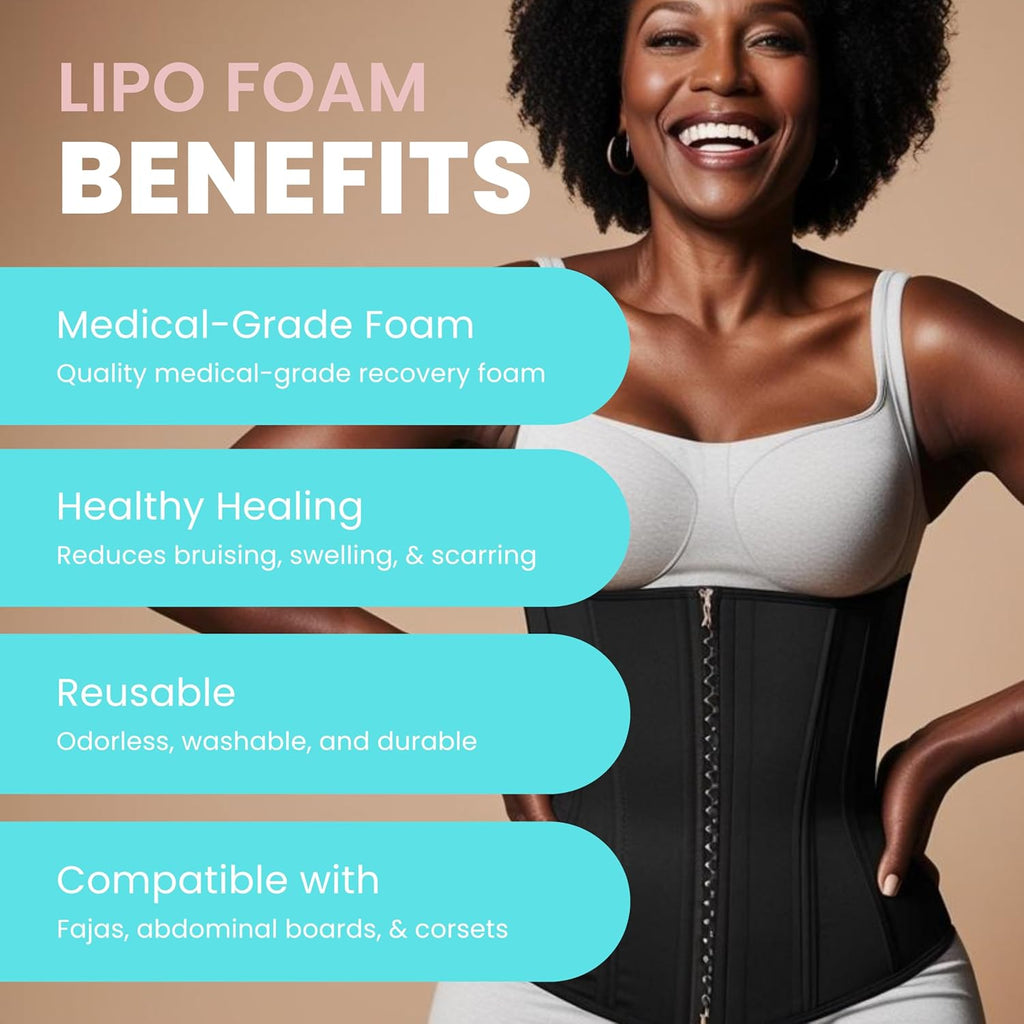 New Millennium Lipo Foam Sheets, Medical-Grade Compression Pads for Recovery

