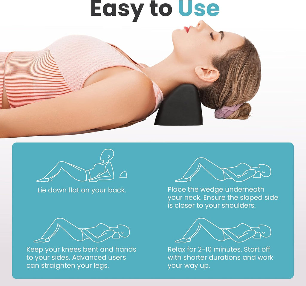 Lumia Wellness Occipital Release Tool Neck and Cervical Traction Pillow for Pain Relief

