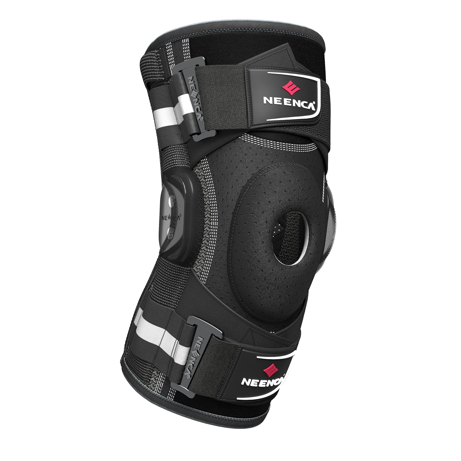 NEENCA Hinged Knee Brace with Patella Gel Pad and X-Strap Stability Support

