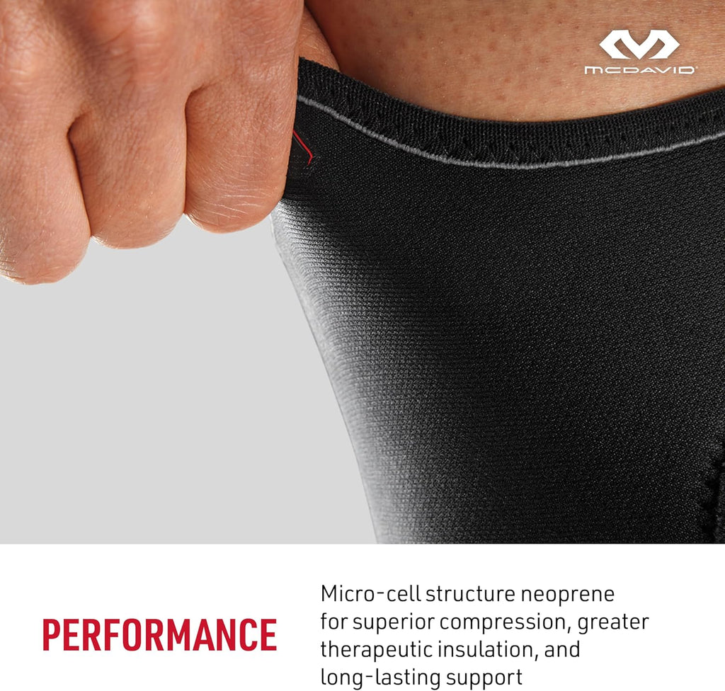 McDavid Knee Compression Sleeve Lightweight Support for Left/Right Knee, 1 Sleeve

