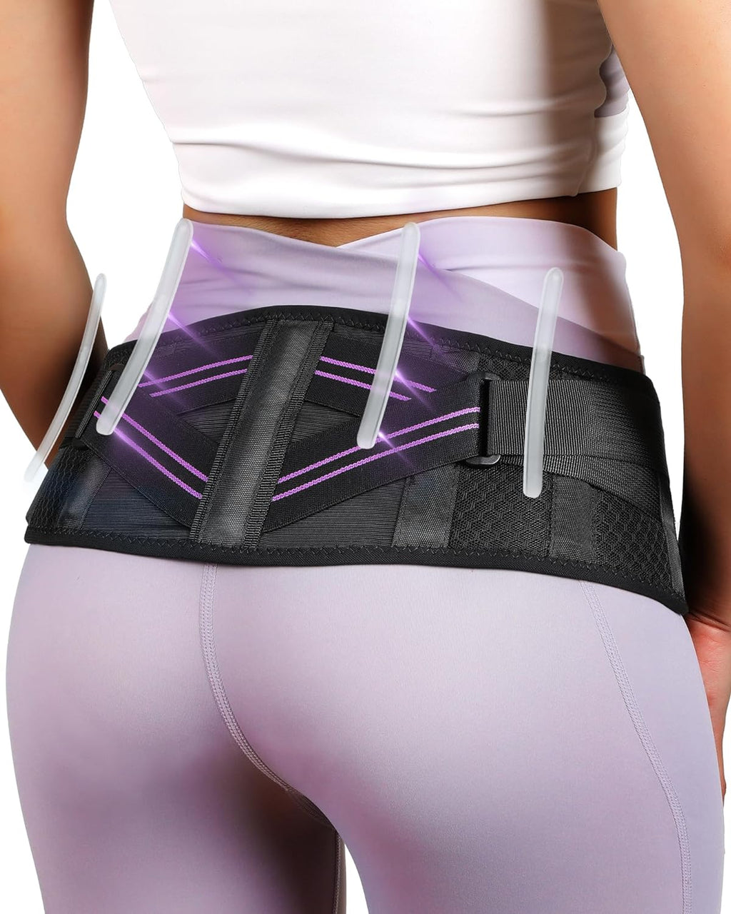 Fitomo Sacroiliac Belt with Enhanced Compression SI Joint Hip Brace for Lower Back

