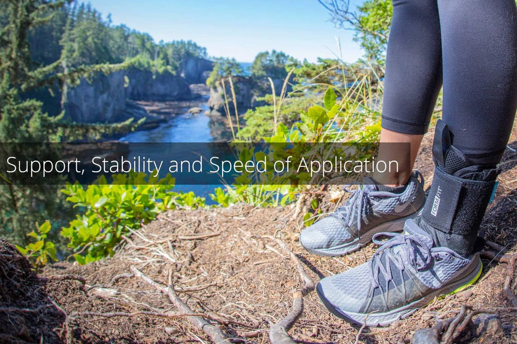 Ossur FormFit Ankle Brace with Speedlace & Figure 8 Straps, Removable Stays

