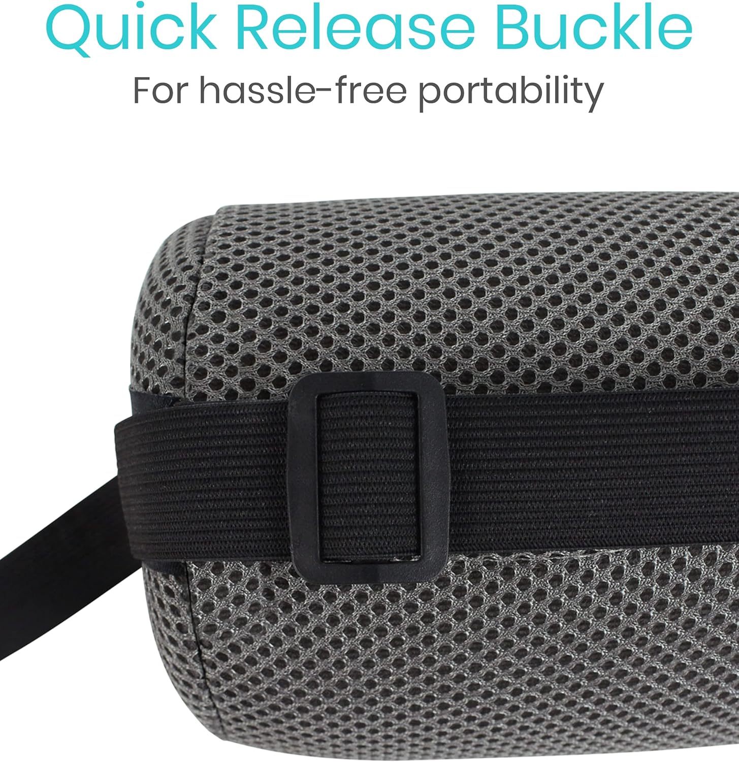 Vive Lumbar Roll Pillow for Lower Back Support, Ergonomic Cushion for Office Chair

