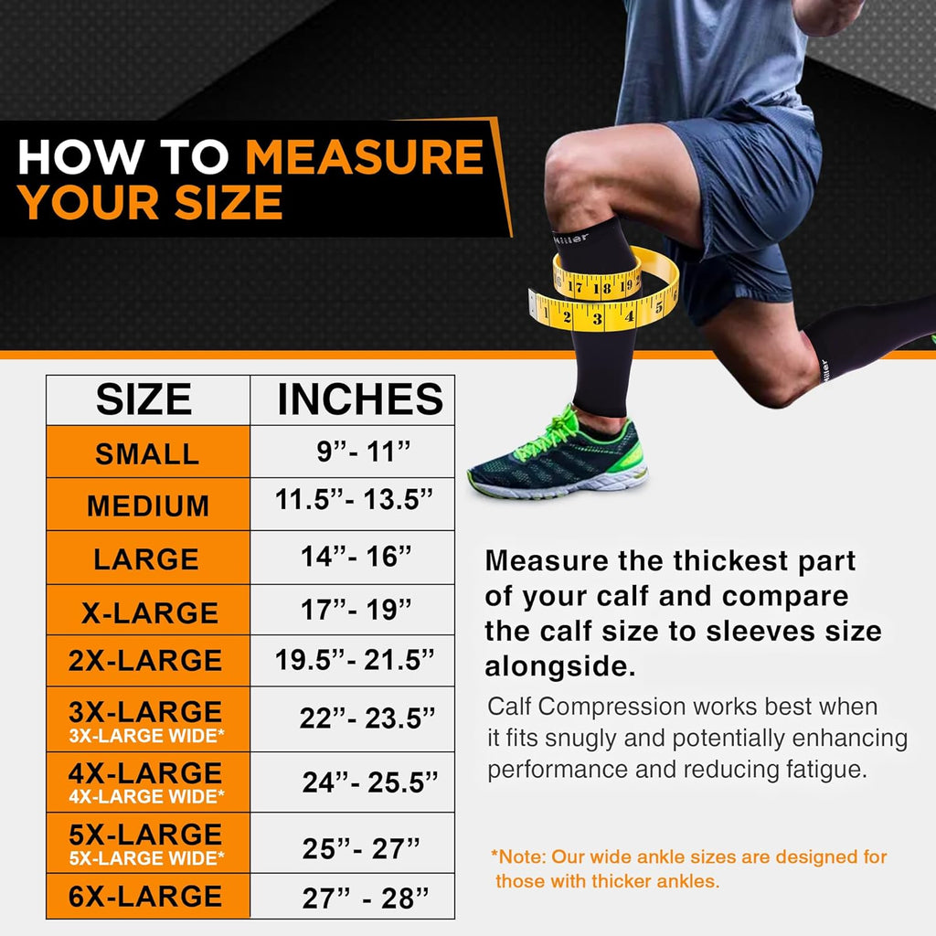 Doc Miller Graduated Compression Calf Sleeve 20–30mmHg Knee High for Men & Women

