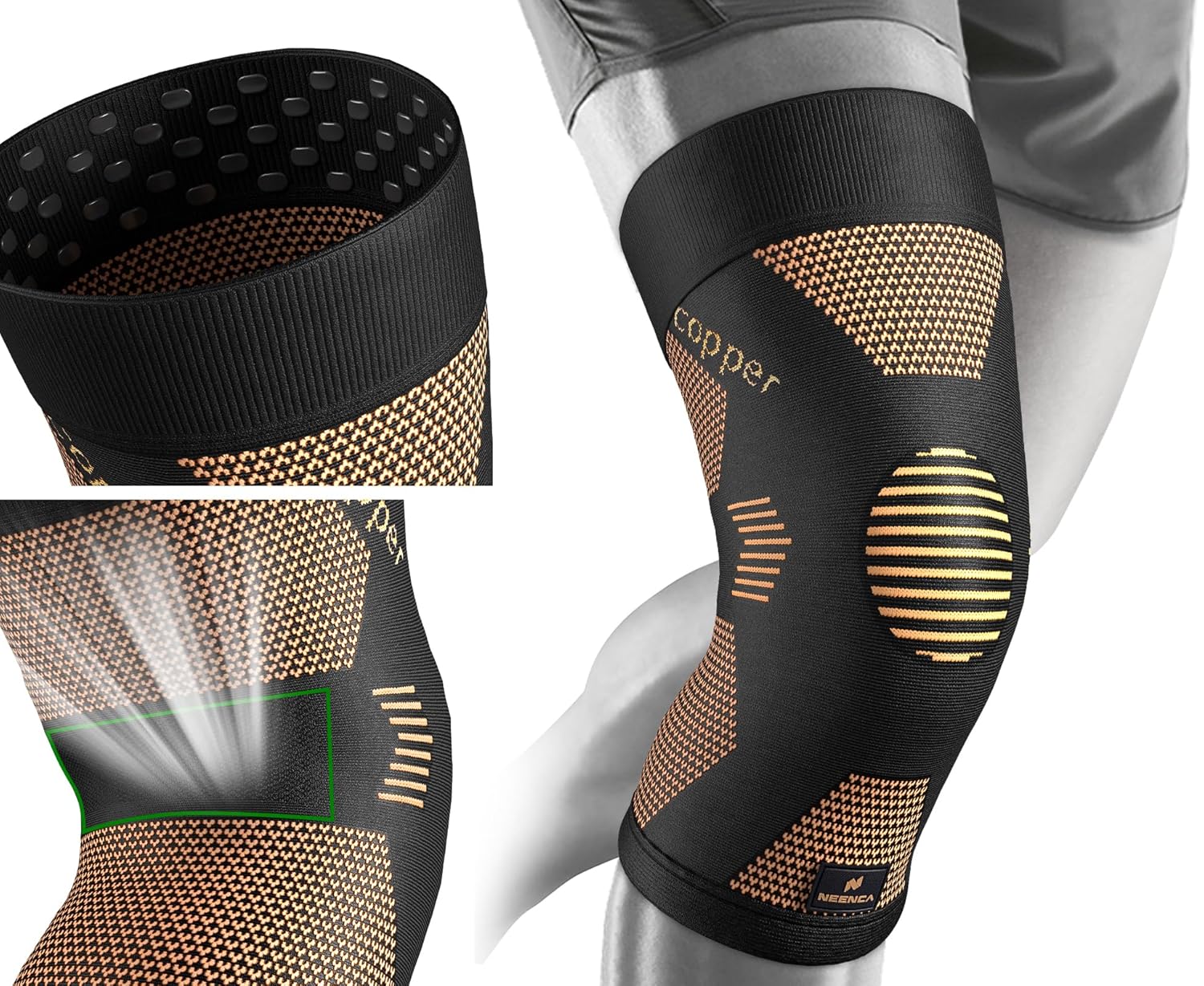 NEENCA Knee Compression Sleeve for Knee Pain, Arthritis, ACL & Joint Support

