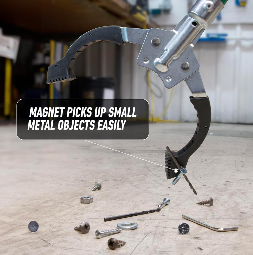 Unger Professional Reacher Grabber Tool with Built-in Magnet, Ergonomic Grip

