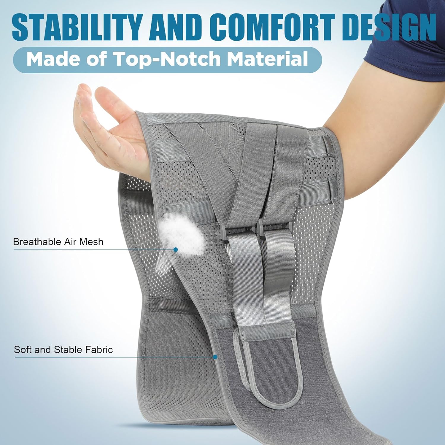 HONGJING Heated Back Support Brace with Rechargeable Battery for Lumbar Relief


