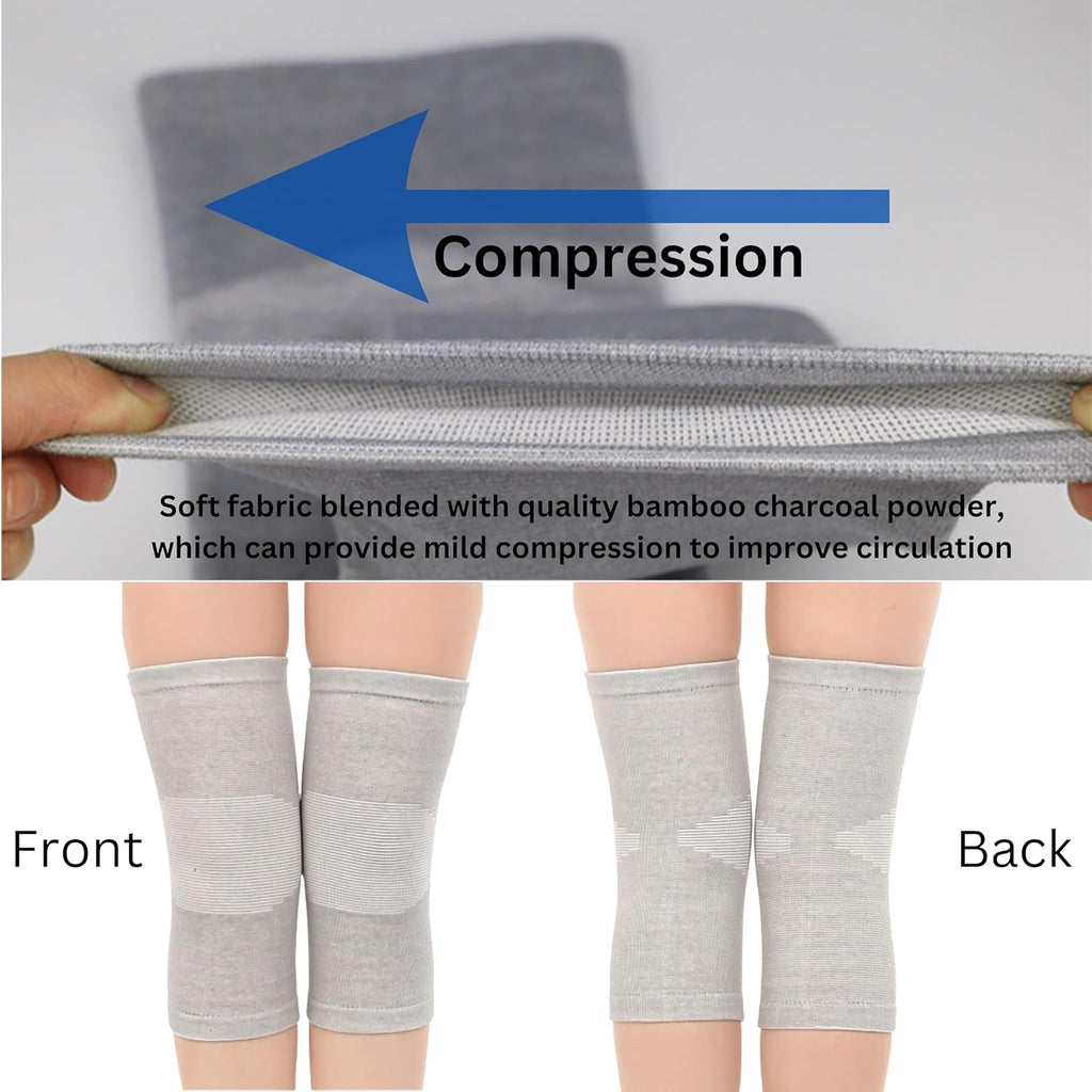 Wonder Care 2-Pack Bamboo Knee Compression Sleeve for Men and Women

