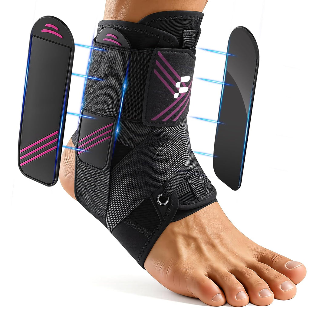 Fitomo 1.5mm Ultra-Thin Ankle Brace with Figure-8 Support, Breathable Adjustable


