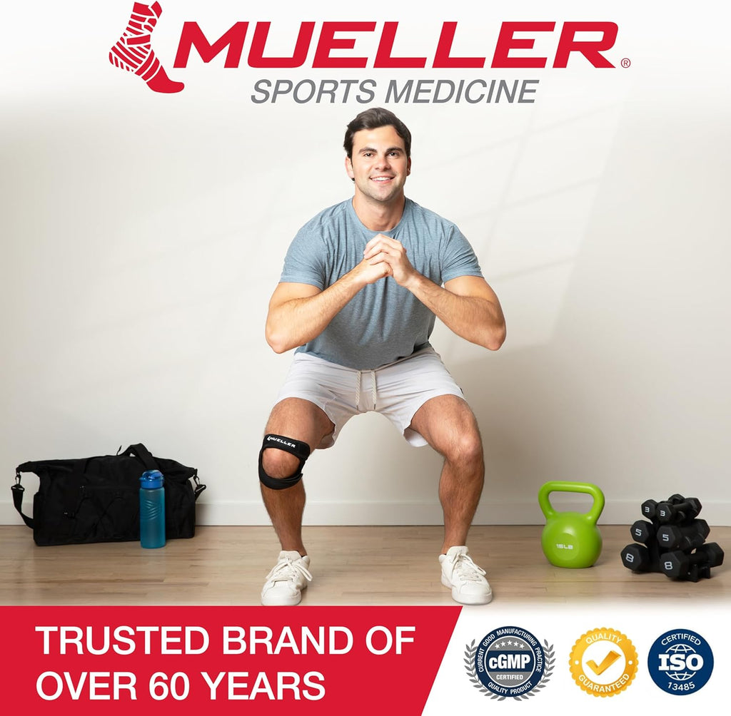 Mueller Adjustable Max Knee Strap for Compression & Pain Relief Support


