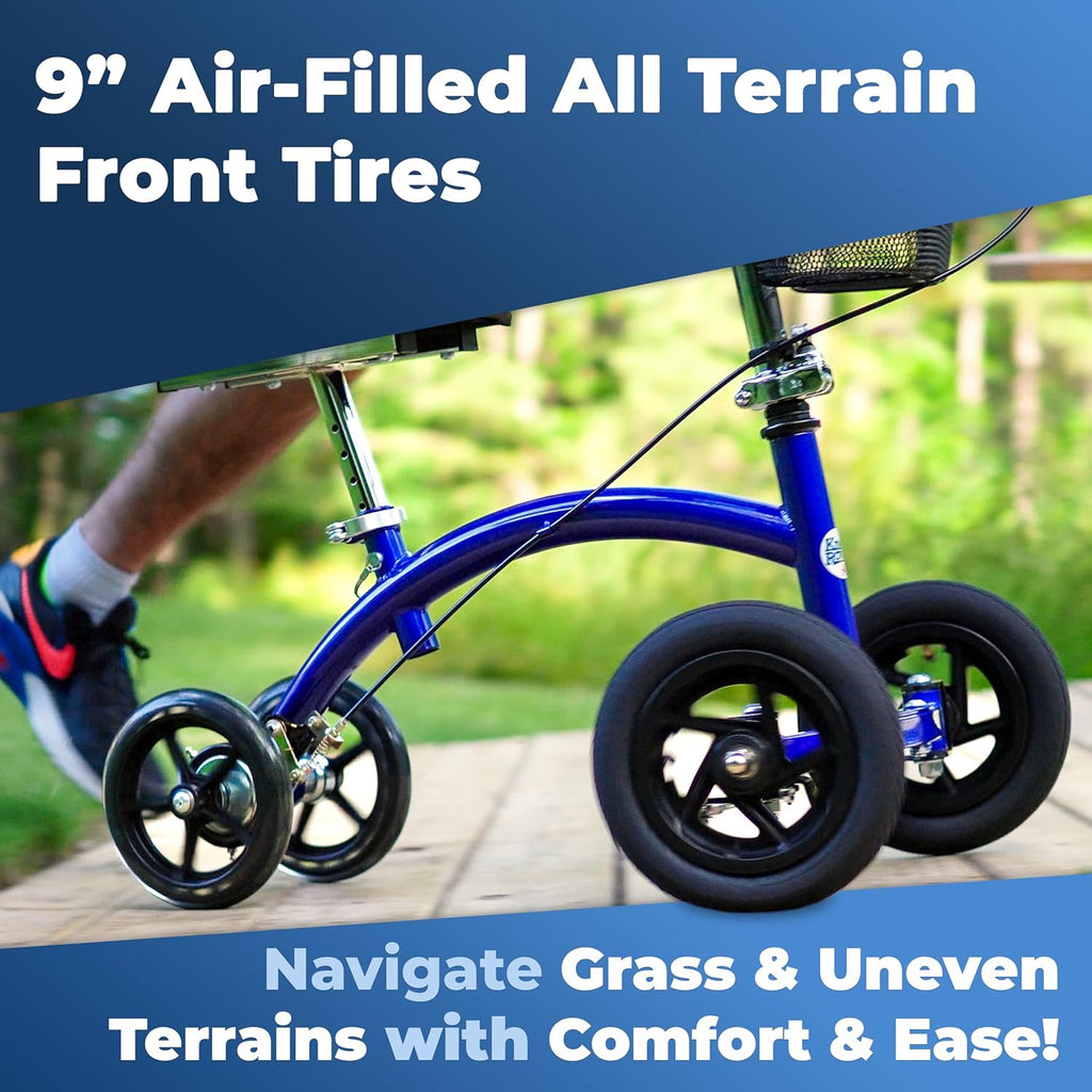 KneeRover Hybrid All-Terrain Knee Scooter for Adults, Foot Surgery Recovery

