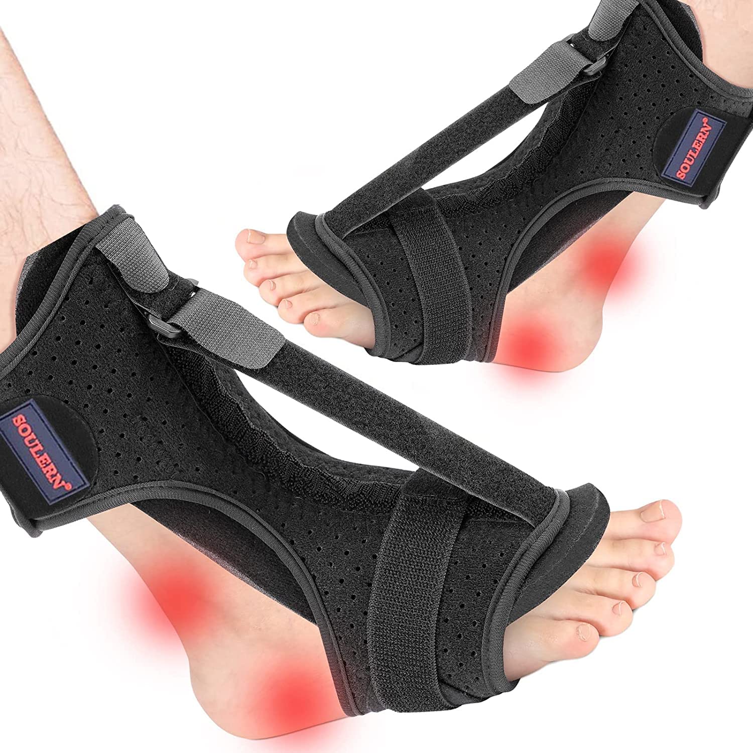 Plantar Fasciitis Night Splint Orthotic Brace for Drop Foot, Adjustable

