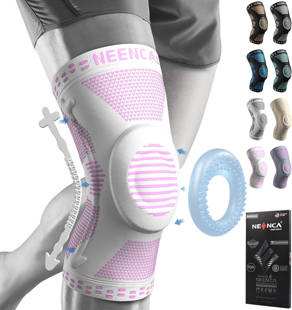 NEENCA Professional Knee Brace for Pain Relief with Patella Gel Pad & Stabilizers

