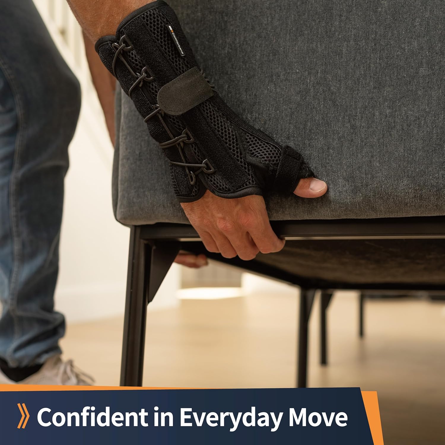 Comforband Quick-Strap Wrist & Thumb Spica Splint Adjustable Support Brace

