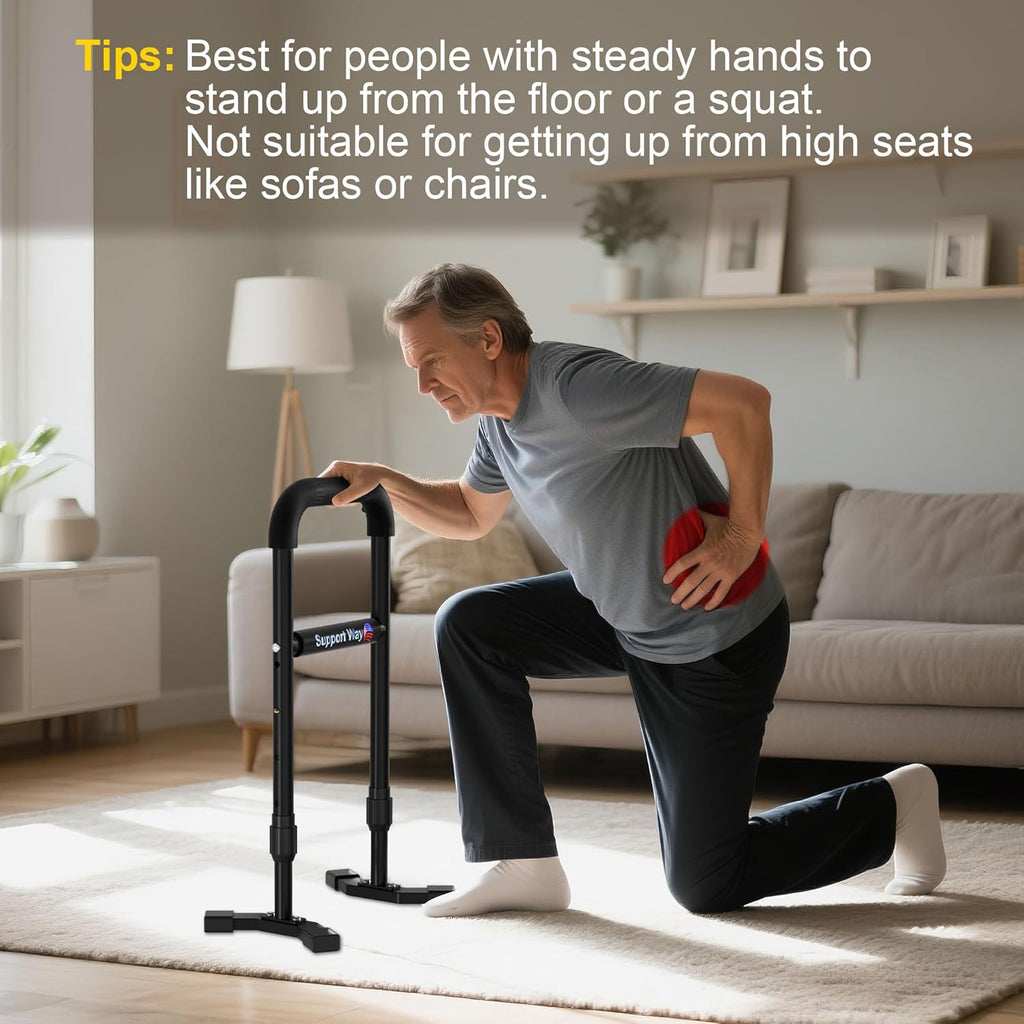 Stand Assist Aid Plus Adjustable Steel Lift Assist for Seniors, Rising from Floor

