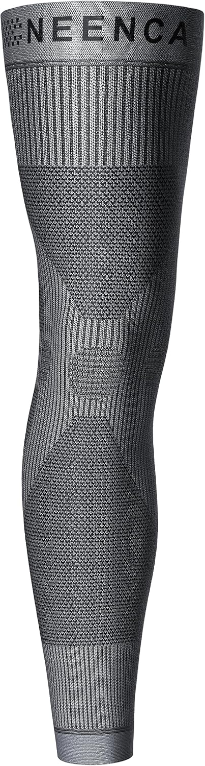 NEENCA Graphene Compression Leg Sleeve for Knee Support, Ultra-Thin Long Sleeve

