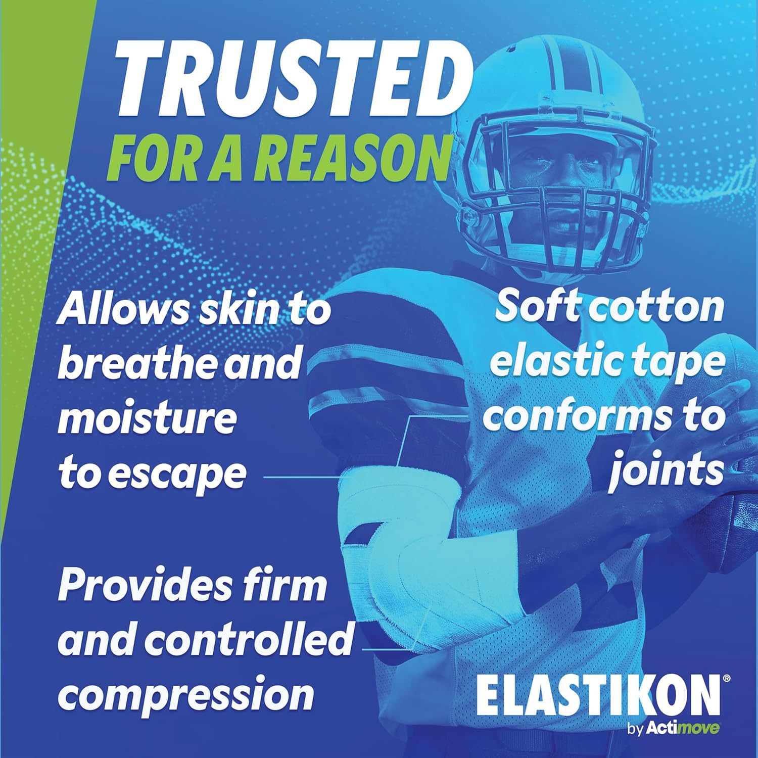 Actimove Elastikon Elastic Athletic Tape for Sprains, Strains, Muscle Support

