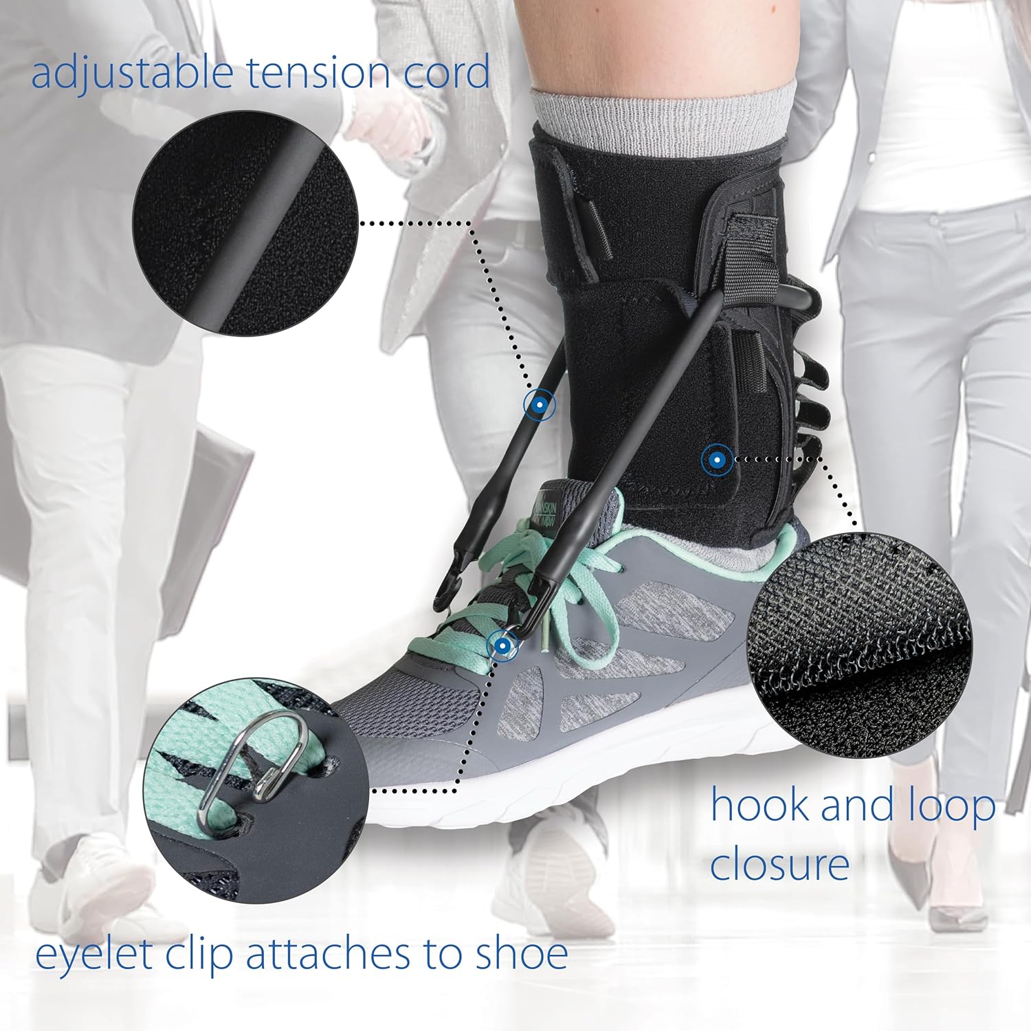 Core Products FootFlexor Foot Drop Brace Soft AFO for Walking Support

