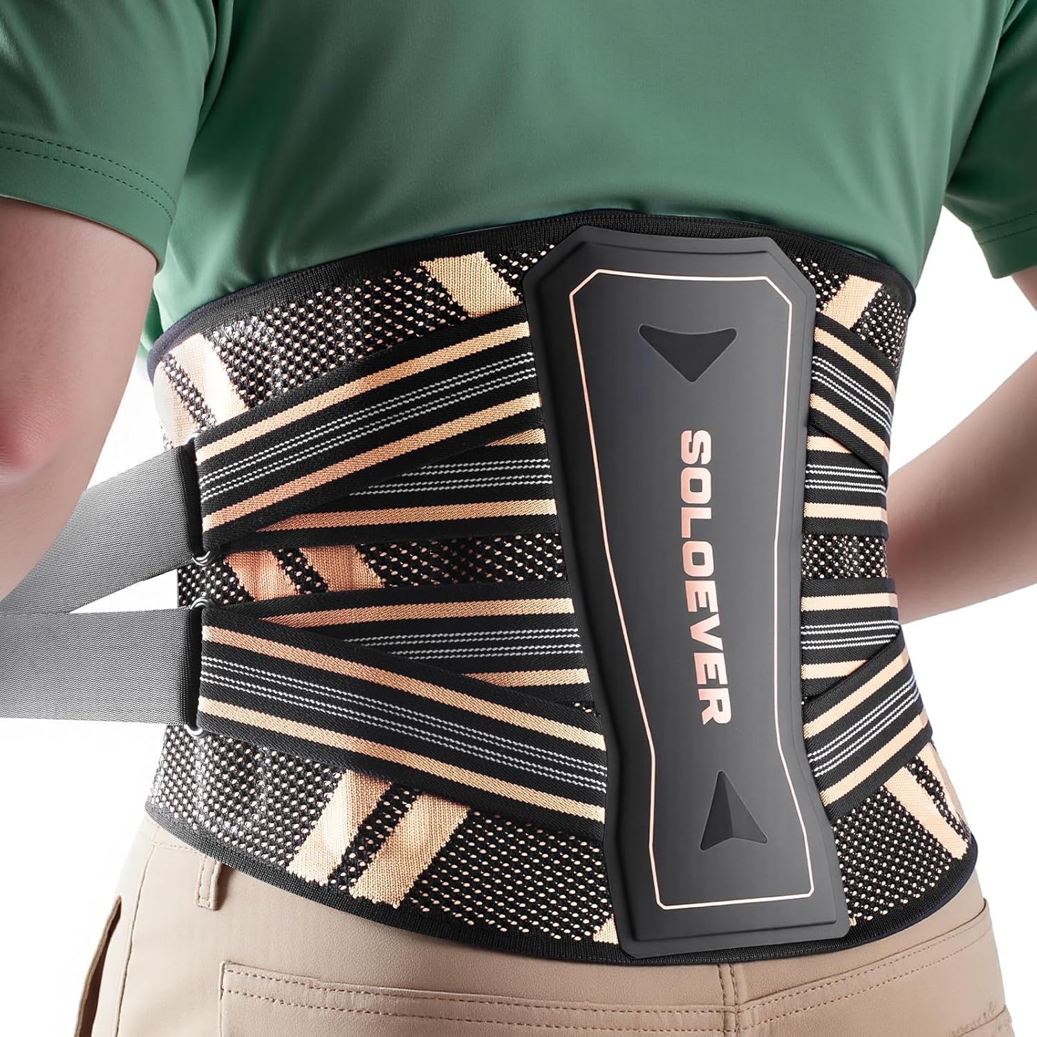 Ultra-Breathable Lumbar Support Belt with Copper Infused Bionic Brace for Sciatica

