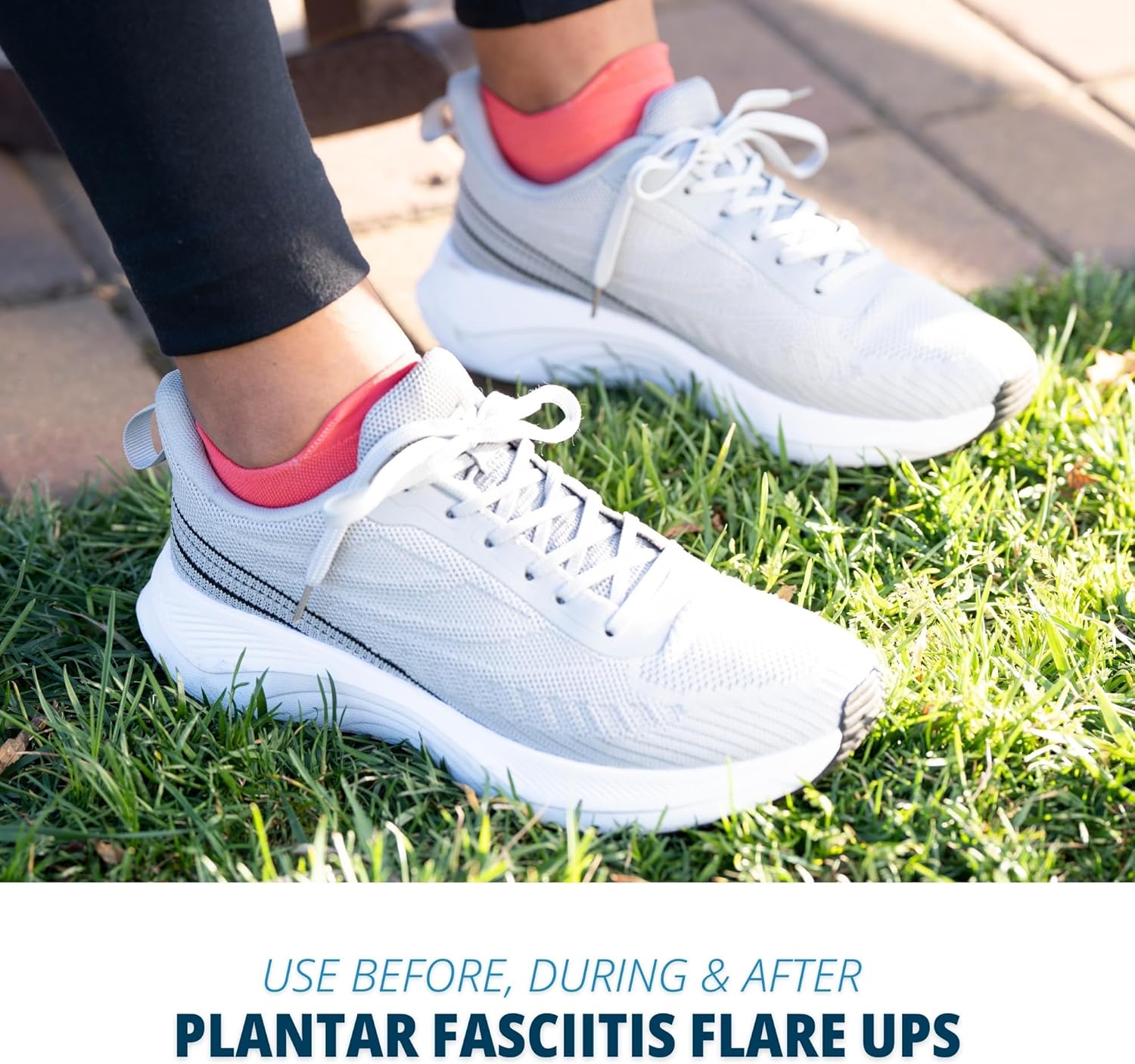 OS1st FS4 Plantar Fasciitis No Show Socks for Heel and Arch Pain Relief

