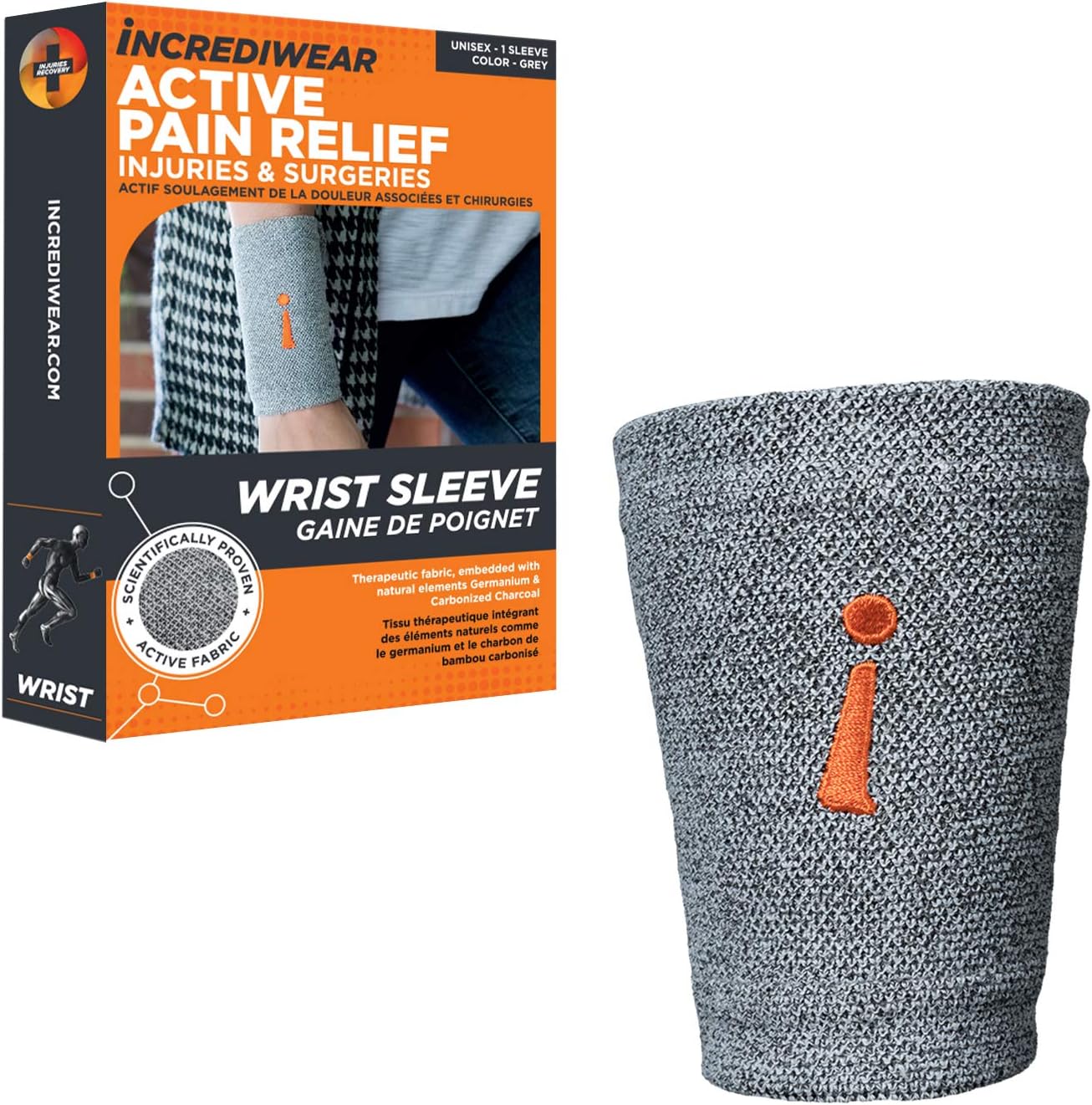 Incrediwear Wrist Sleeve Wrist Brace for Inflammation, Swelling & Joint Pain Relief


