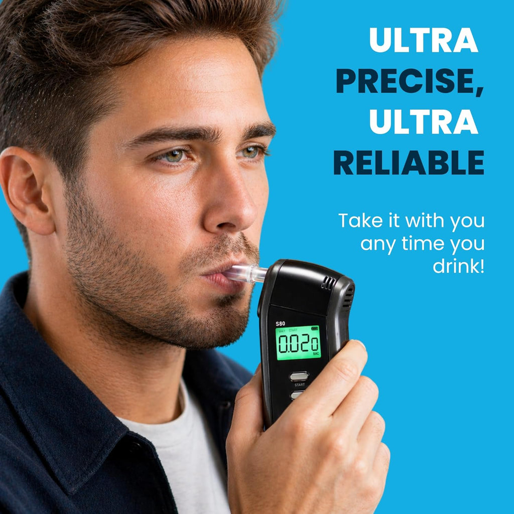 BACtrack S80 Breathalyzer Breath Alcohol Tester DOT NHTSA Approved Portable Black

