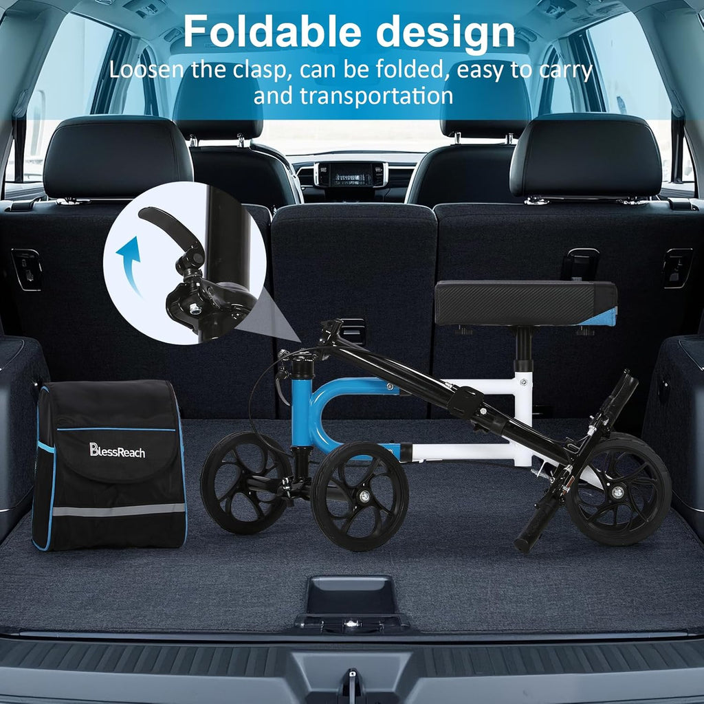 BlessReach Knee Scooter for Adults, Knee Walker for Foot Injuries and Surgery

