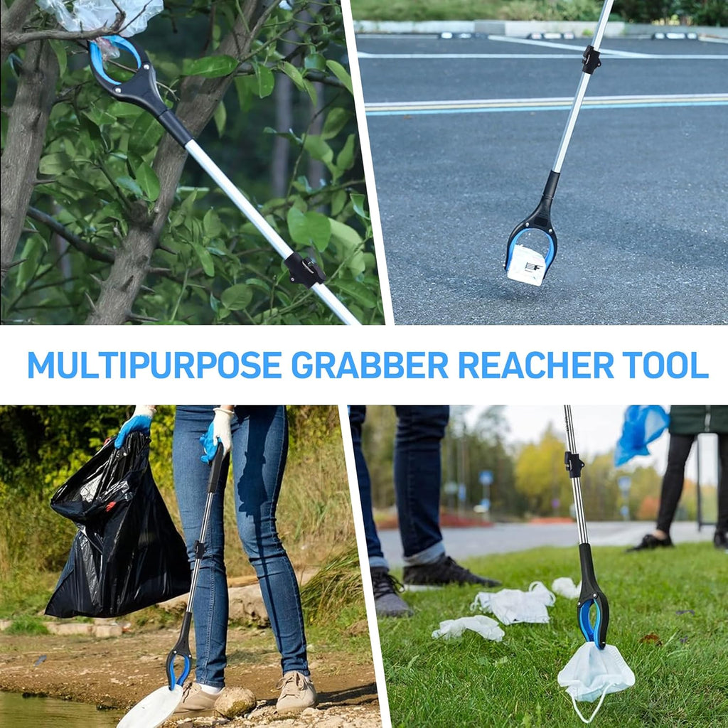 32 in Grabber Reacher Tool with Magnetic Tip, Foldable Pickup Grabber

