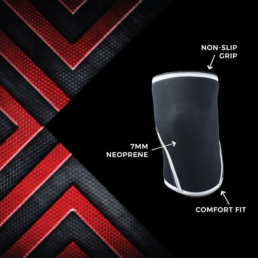 Ironside Knee Sleeves 7mm Neoprene Compression Knee Brace Support

