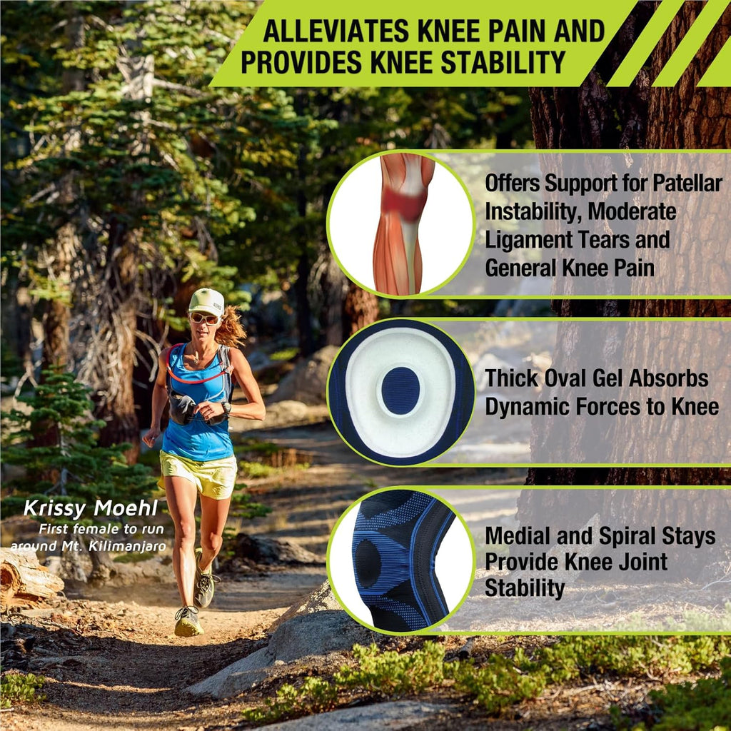 Pro-Tec Gel-Force Knee Support Brace with Gel Stabilizer for Patella

