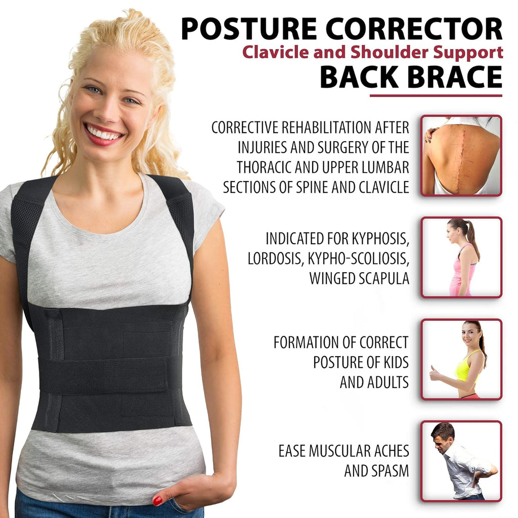 ORTONYX Comfort Back Brace Posture Corrector with Thoracic Support

