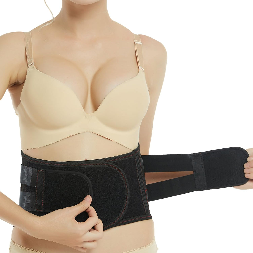NeoTech Care Lower Back Brace Support Belt with Breathable Adjustable Compression Straps

