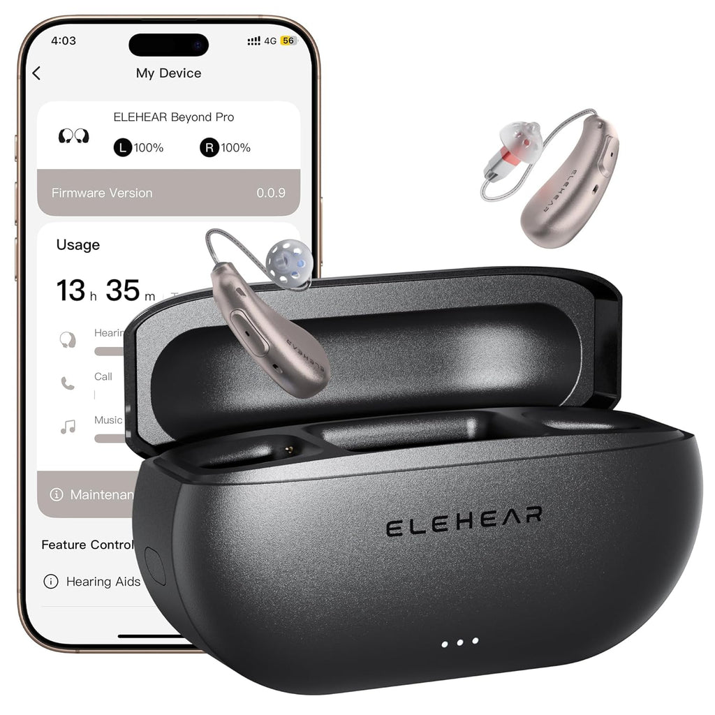 ELEHEAR Beyond Pro Bluetooth Rechargeable OTC Hearing Aids for Seniors & Adults

