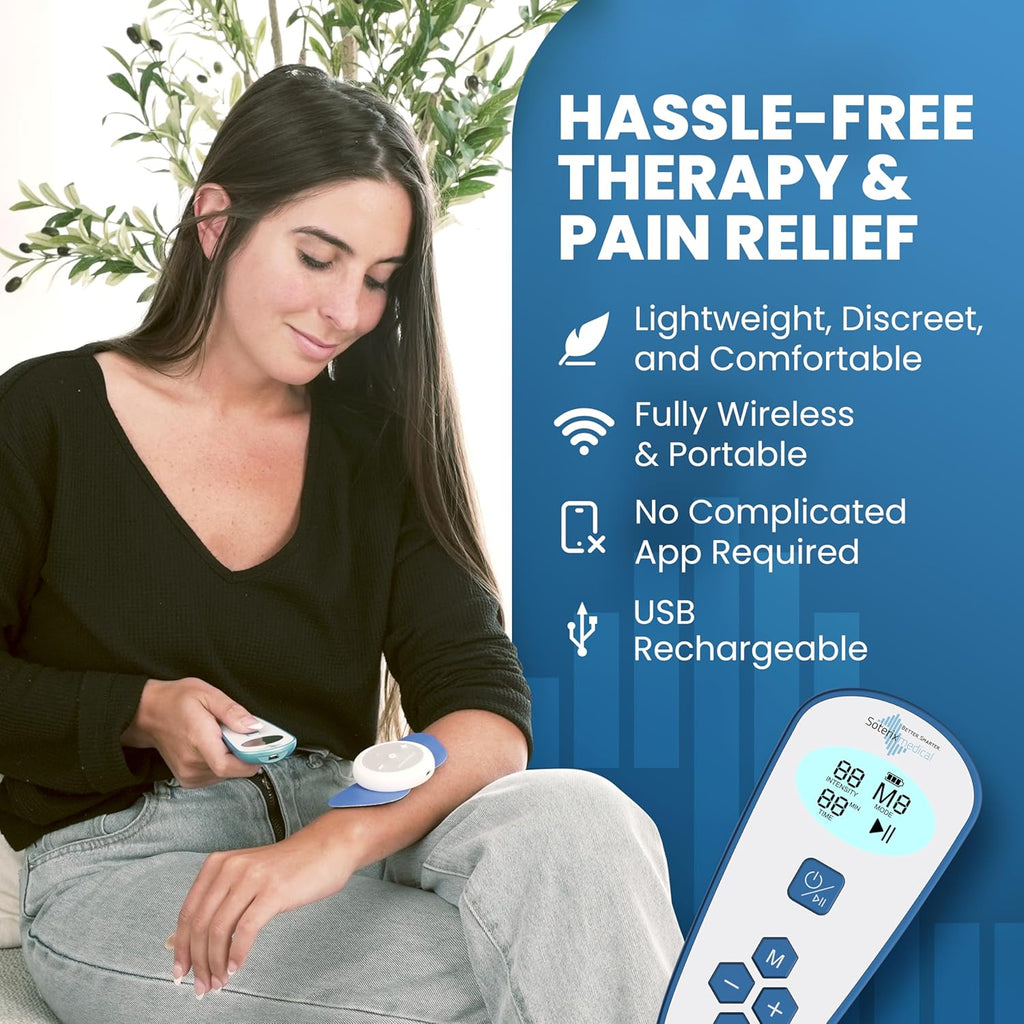 Soterix Medical Electrotherapy Device with Remote Control, Cordless Recharge Option

