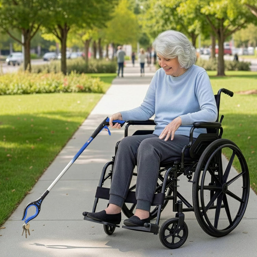 RMS 2-Pack 32 in Extra Long Grabber Reacher with Rotating Jaw Mobility Aid

