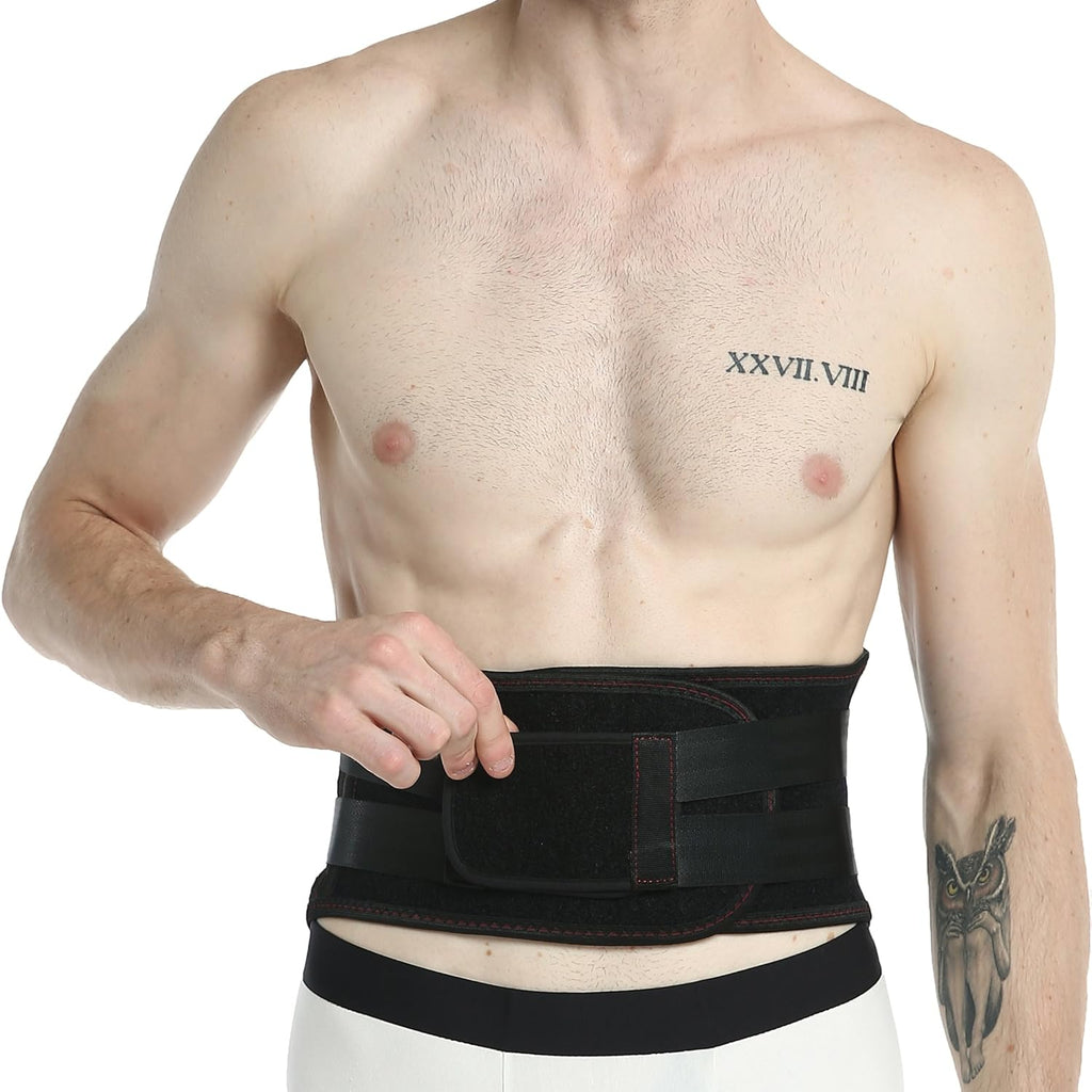NeoTech Care Lower Back Brace Support Belt with Breathable Adjustable Compression Straps

