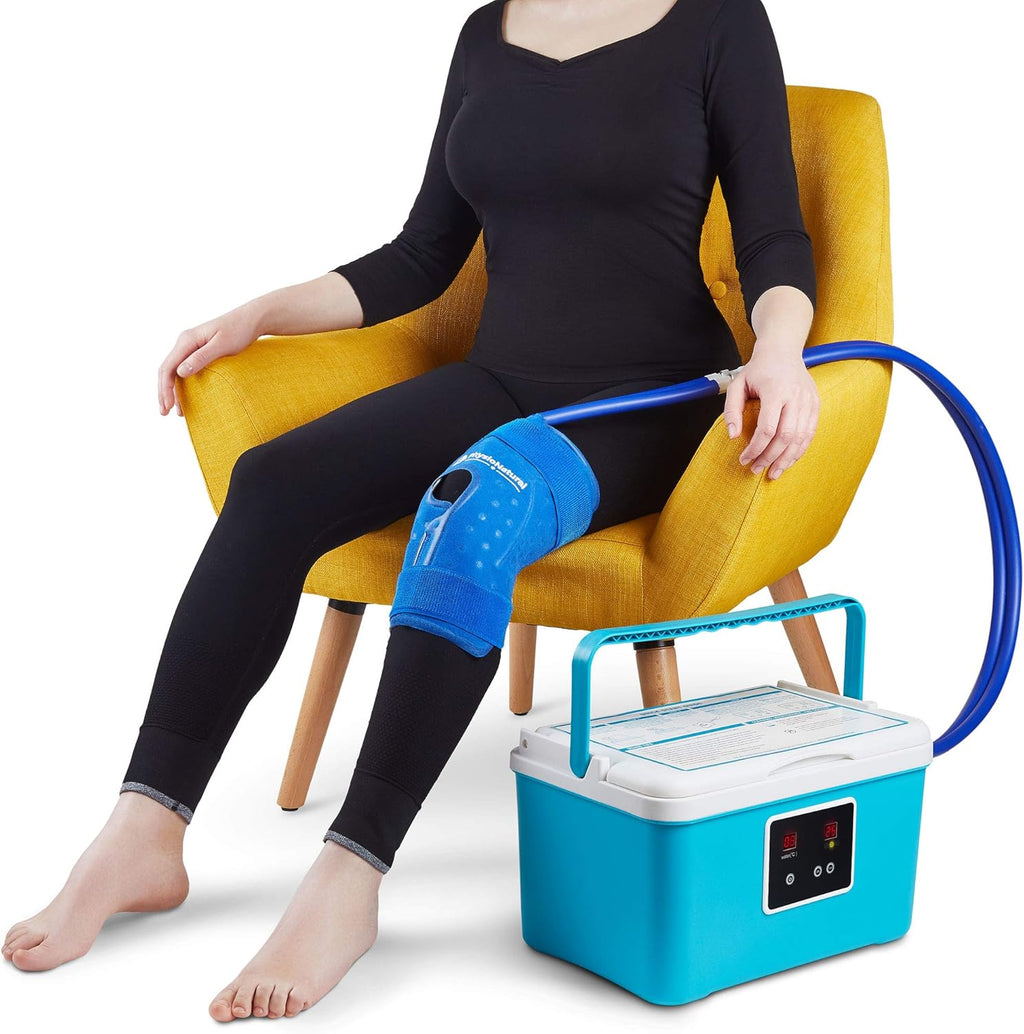 PhysioNatural Cold Therapy Ice Machine for Knee, Programmable Cryotherapy System

