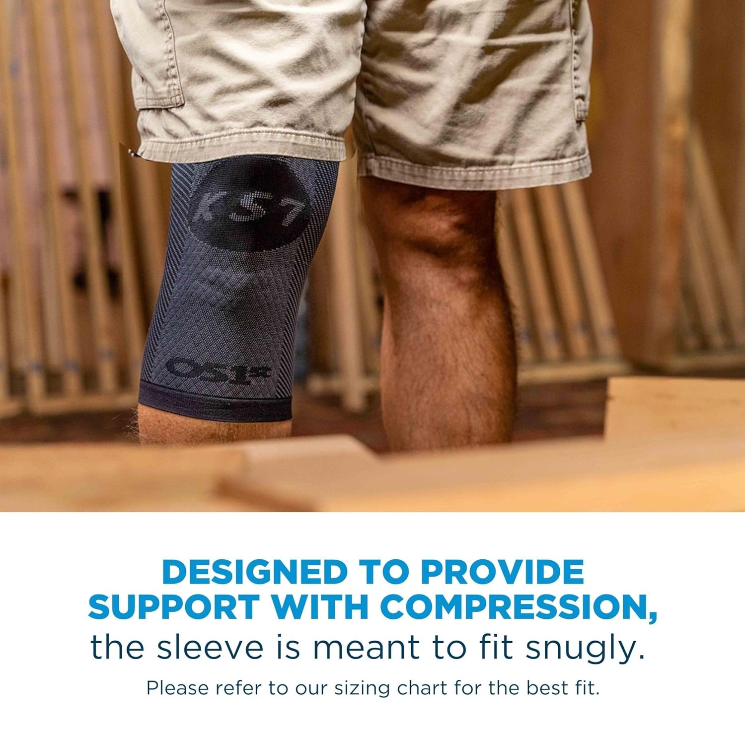 OrthoSleeve Compression Knee Brace Knee Sleeve for ACL MCL Meniscus Pain Relief

