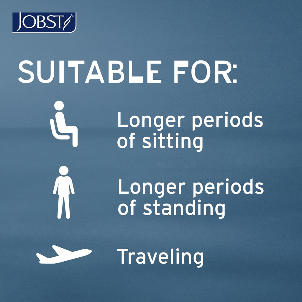 JOBST Activa Opaque 15-20 mmHg Compression Socks for Women and Men, Knee High

