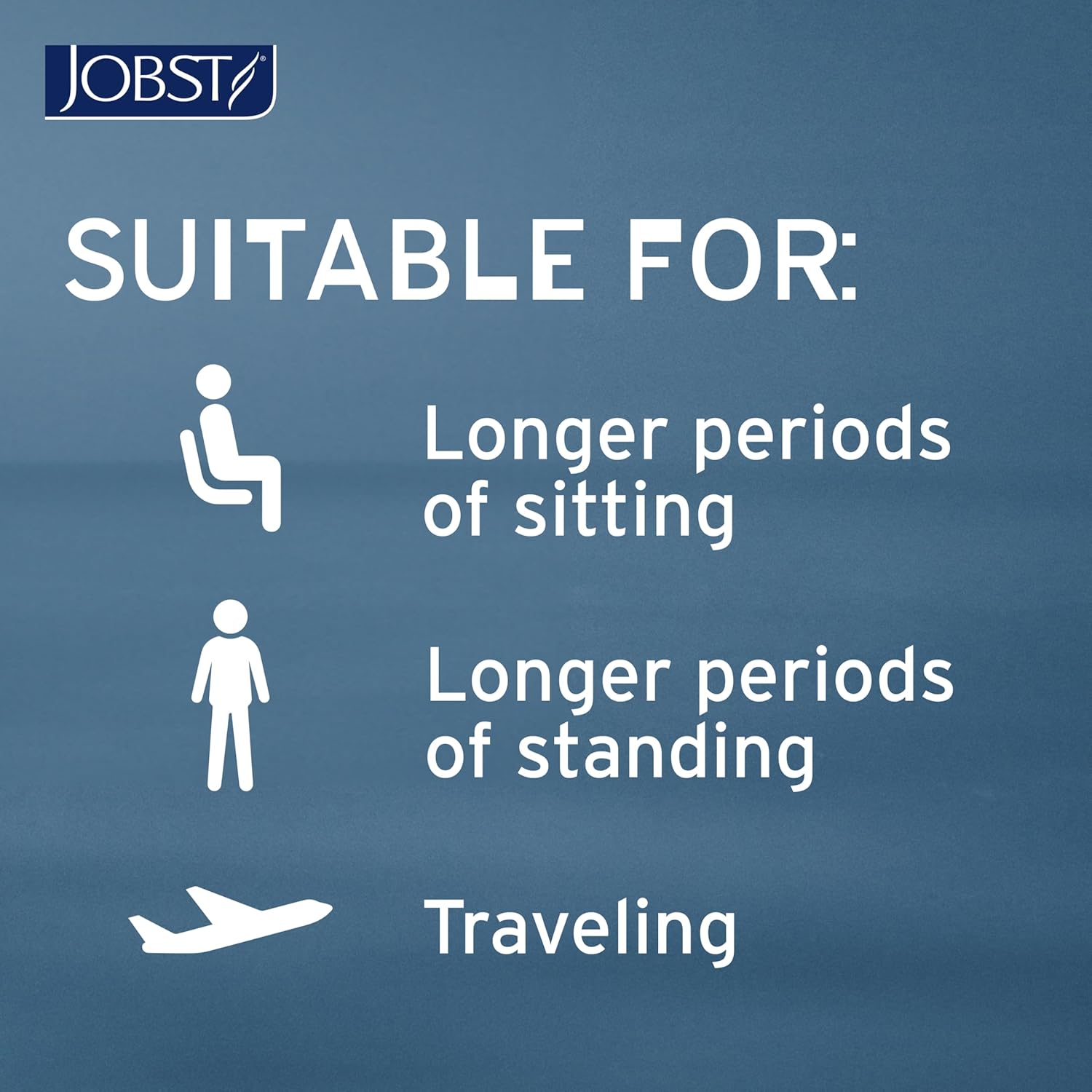 JOBST Activa Opaque 15-20 mmHg Compression Socks for Women and Men, Knee High

