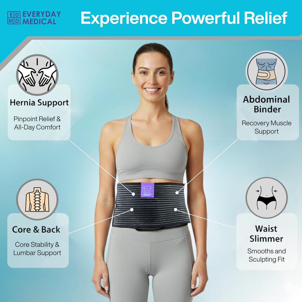 Medical Umbilical Hernia Belt Abdominal Binder Post-Surgery Compression Support

