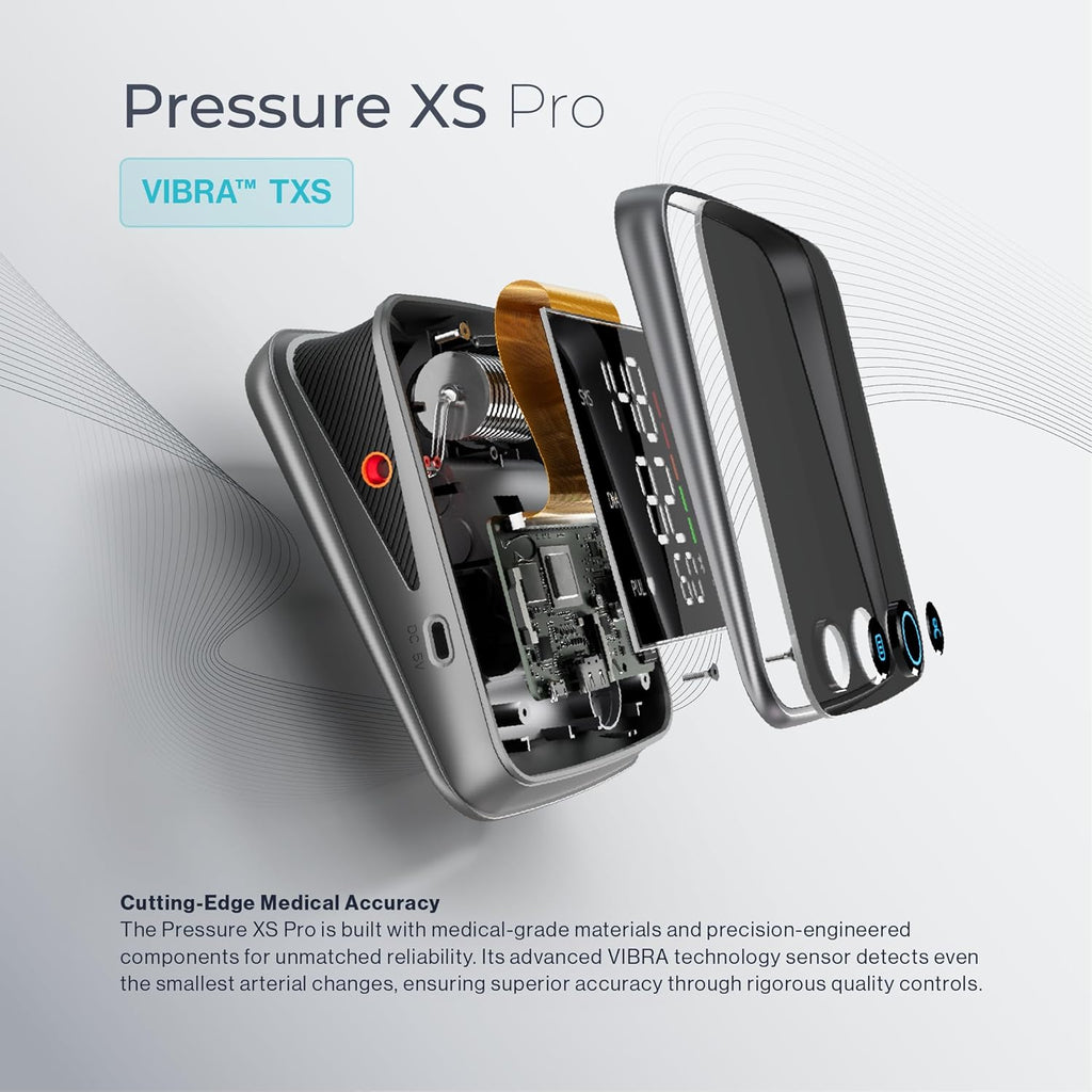 Pressure XS Pro Upper Arm Bluetooth Blood Pressure Monitor, Automatic Digital BP Cuff 22–42 cm

