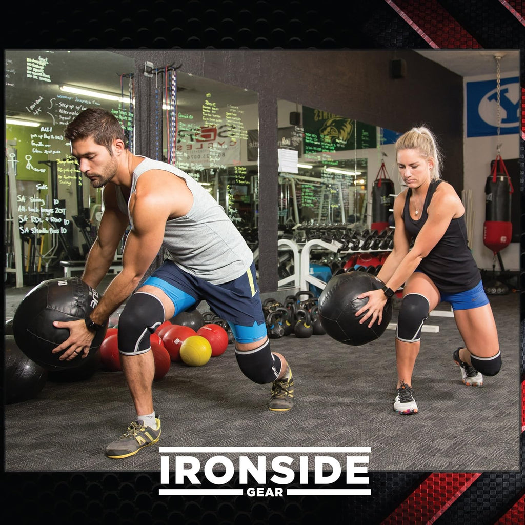 Ironside Knee Sleeves 7mm Neoprene Compression Knee Brace Support

