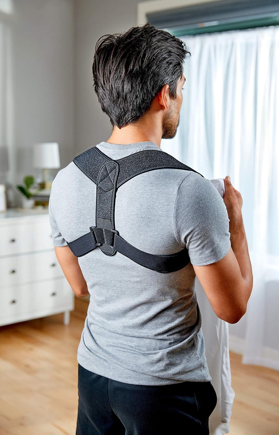 ACE Posture Corrector for Upper Back Support with Adjustable Shoulder Straps

