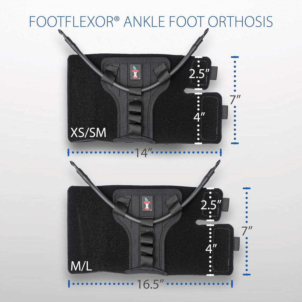 Core Products FootFlexor Foot Drop Brace Soft AFO for Walking Support

